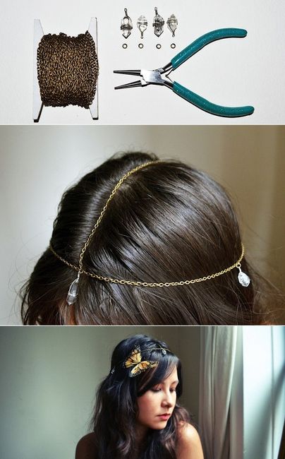 DIY acessório de cabelo