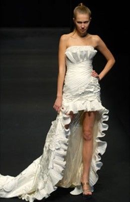 Vestido de noiva artístico
