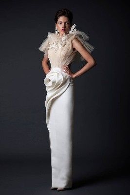 Vestido de noiva artístico