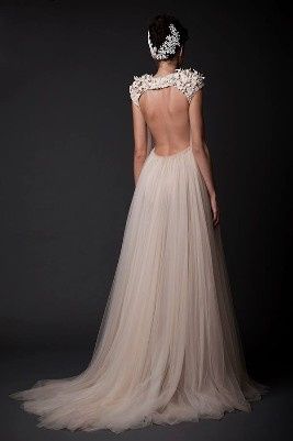 Vestido de noiva artístico