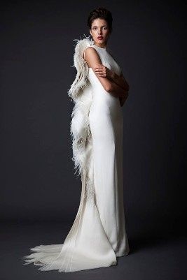 Vestido de noiva artístico