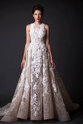Vestido de noiva artístico