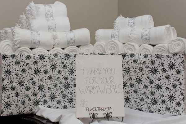 Lembranças de casamento de Inverno  - Mantas