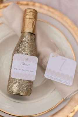 Lembranças de casamento de Inverno  - Garrafa