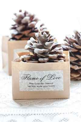 Lembranças de casamento de Inverno  - Vela