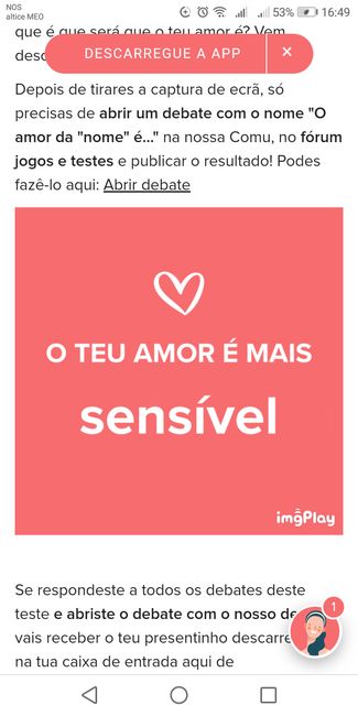 o amor da Inês é sensível - 1