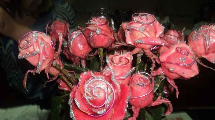 rosas em cera