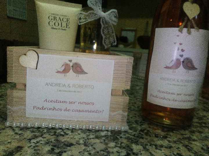 Convites para padrinhos de casamento - 6
