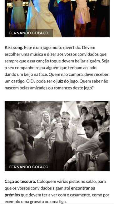Jogos para casamento - 1