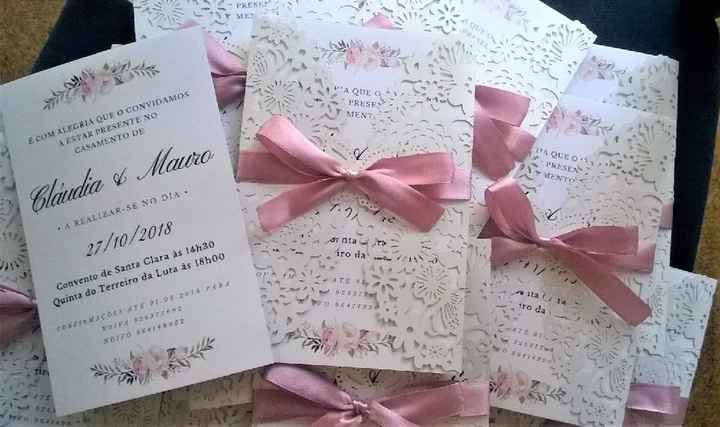 Preço dos convites - 1