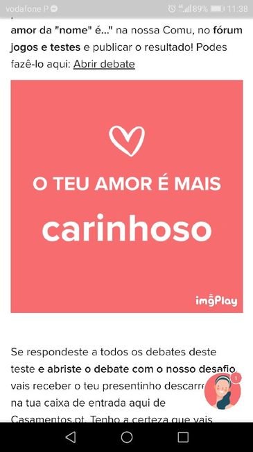 O teu amor é mais.... DESAFIO! - 1