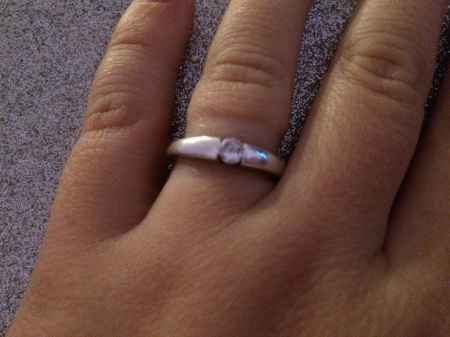 Os nossos aneis de noivado - 1
