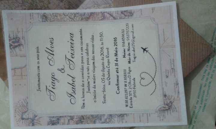 O meu convite de casamento - 2