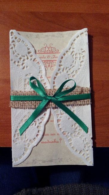 O meu convite de casamento - 1