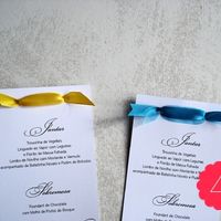 menus do casamento