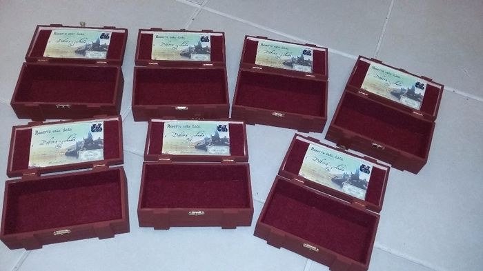 Save the date colado na caixa