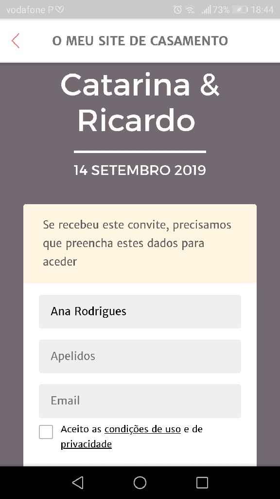 o site de casamento - 1