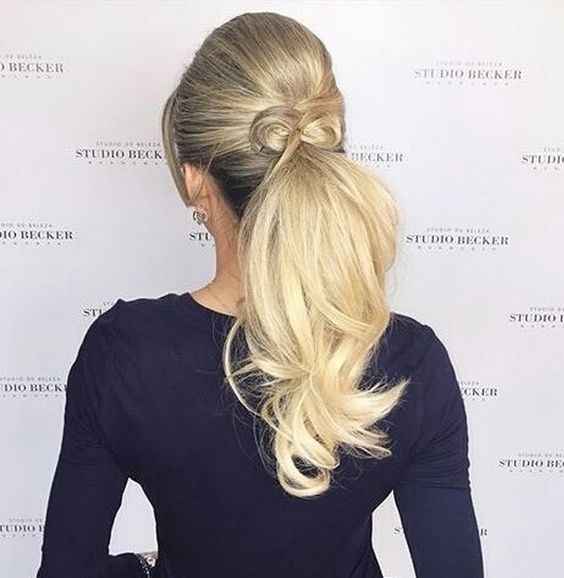 Penteado para noiva - rabo de cavalo - 8