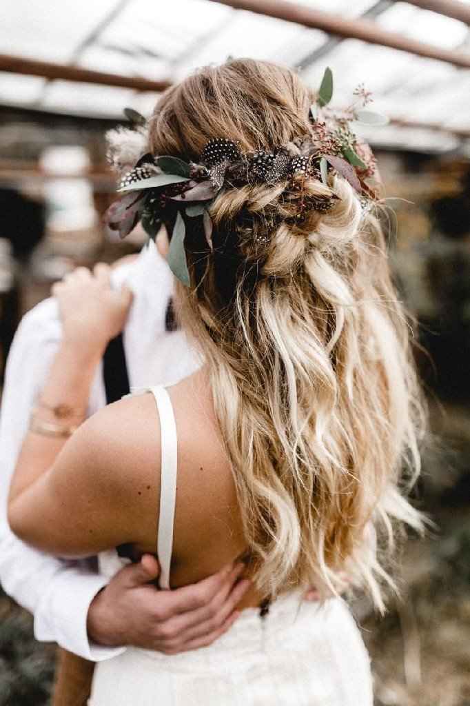 Penteado de noivas - penas - 5