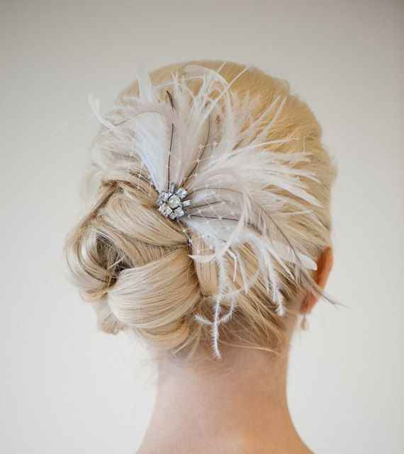 Penteado de noivas - penas - 10