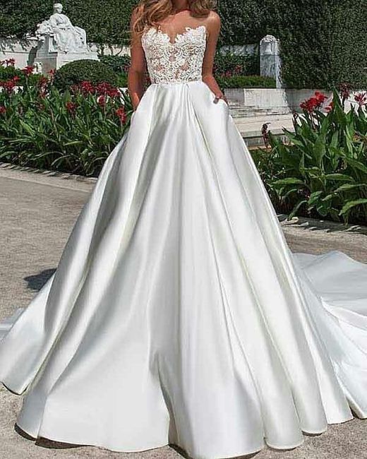Vestidos de noiva em cetim 10