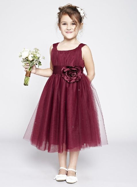 Meninas das alianças - Vestidos Bordeaux 1