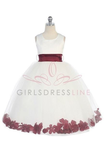 Meninas das alianças - Vestidos Bordeaux 2