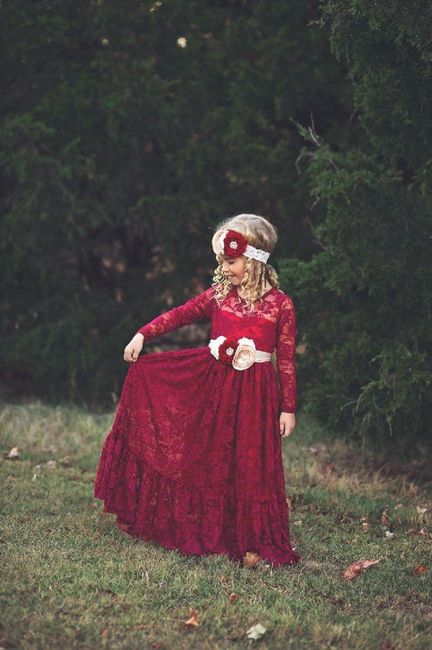 Meninas das alianças - Vestidos Bordeaux 5