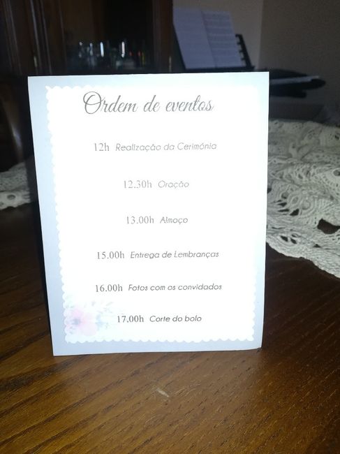Ementas e marcadores de mesa - 2