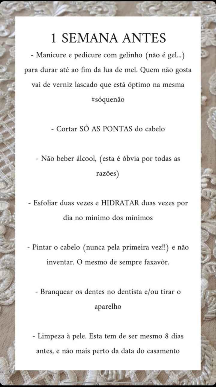Dicas de preparação para o grande dia - 4