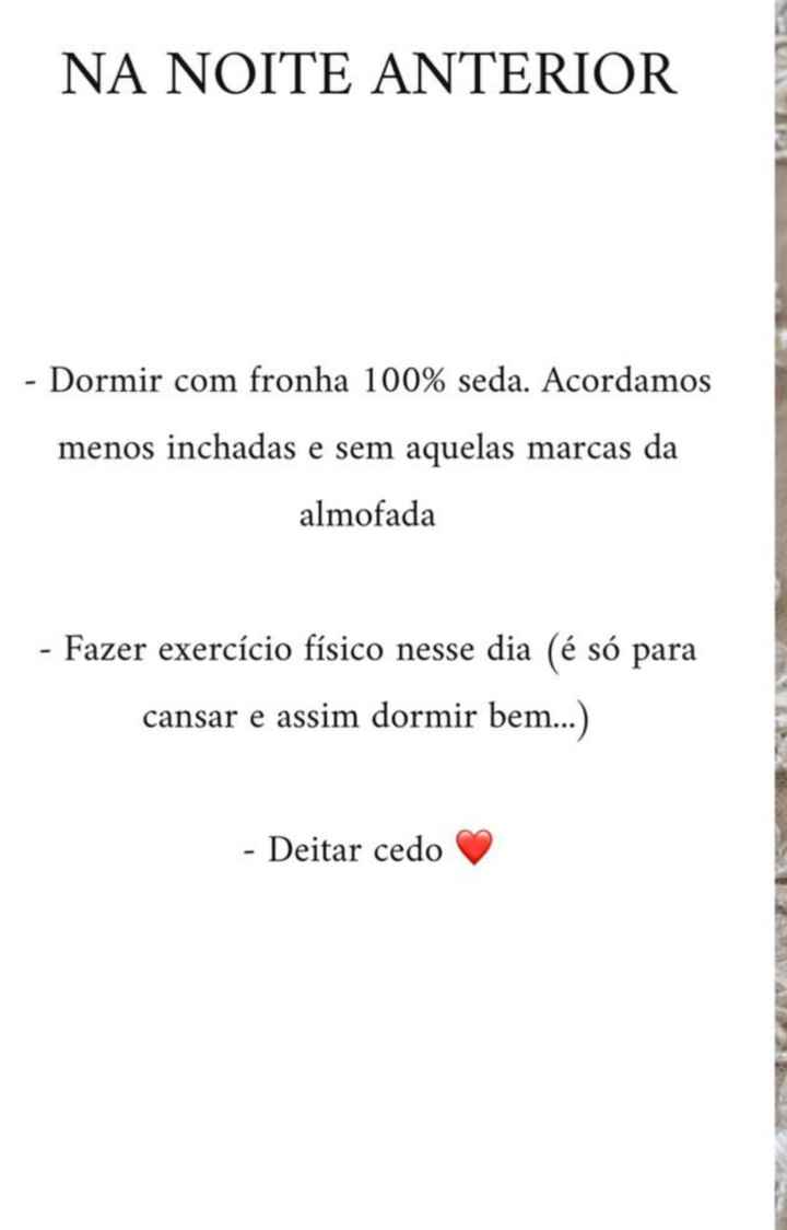 Dicas de preparação para o grande dia - 5