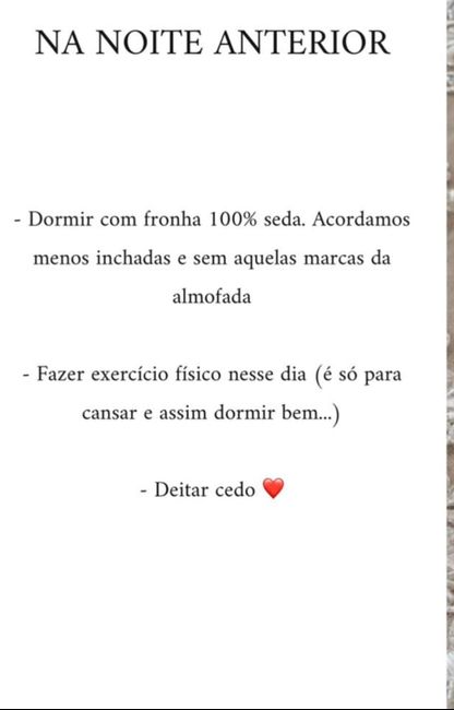 Dicas de preparação para o grande dia 5