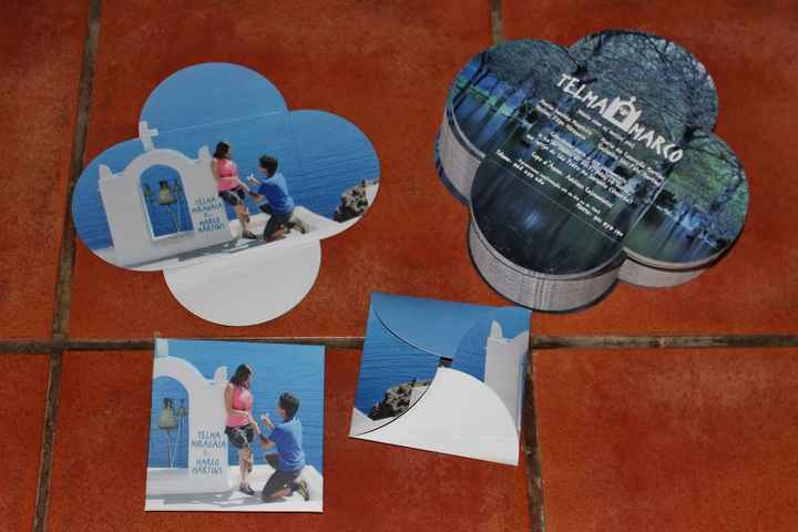 os nossos convites de casamento