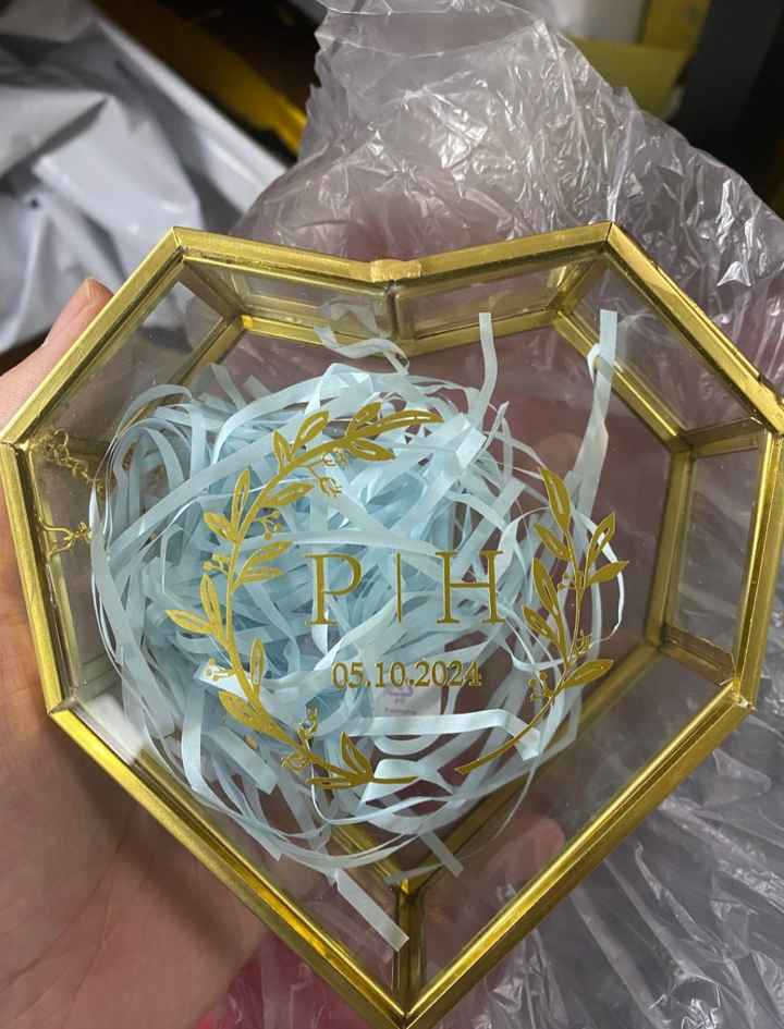 Caixa das alianças - check ✨😊 - 1