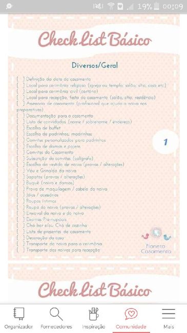 Checklist - 1