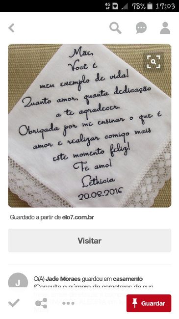 Presentes para os pais, madrinhas, padrinhos e damas de honor - 1