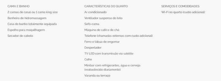 Comodidades suite Bávaro