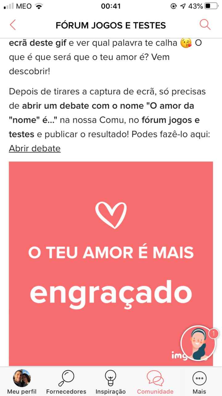 o amor da Catarina é (...) Engraçado 🤣 - 1