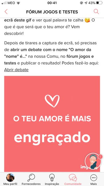 o amor da Catarina é (...) Engraçado 🤣 1