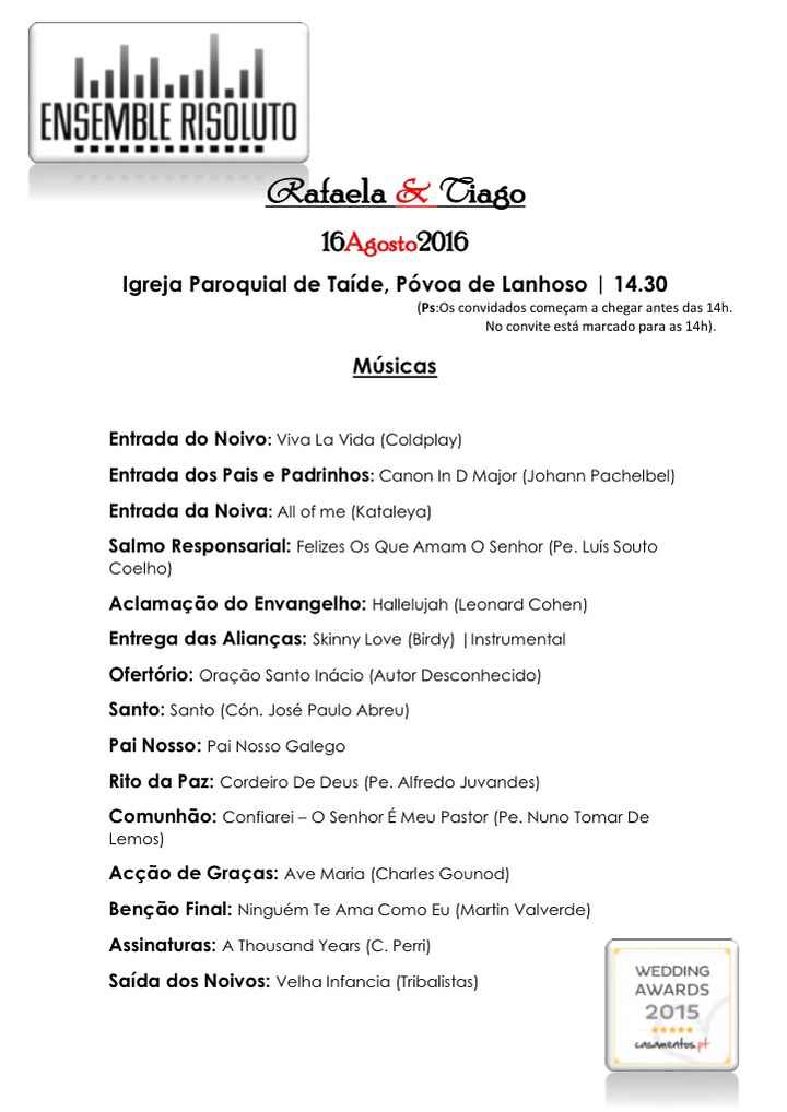 Finalmente musicas da igreja escolhidas uffaaa - 1