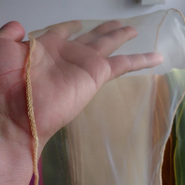 Foto das organzas das mesas (esta foi uma foto que pedi ao vendedor)