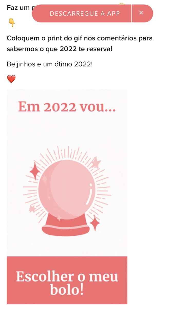 Em 2022, eu vou... 2