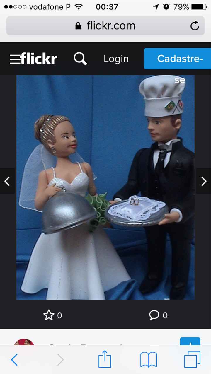 Topo de bolo  de casamento - 1