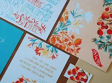 Sara Infante wedding invitation