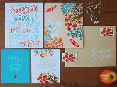 Sara Infante wedding invitation