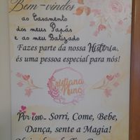Placa de boas vindas - 1