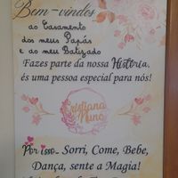 Placa de boas vindas - 2