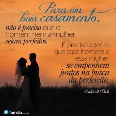 Para um bom casamento