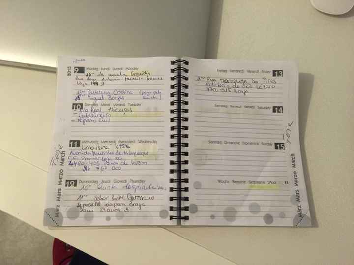 Agenda preenchida - 1