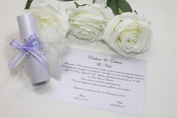 Convites casamento e batizado